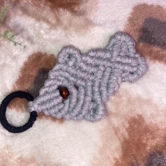 Hand Crafted Macrame Custom Fish Charm Wall Art - Picture 6 of 10